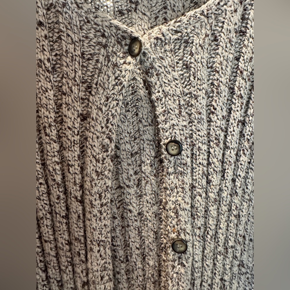 Talbots Textured Tan Cardigan - Picture 5 of 6
